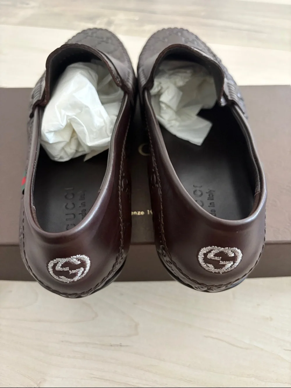 Gucci brown leather